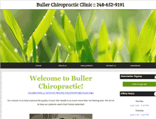 Tablet Screenshot of bullerchiropractic.com